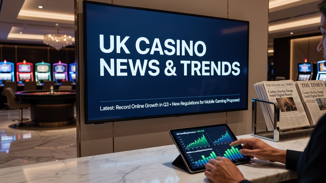 Flutter Entertainment corporate headquarters with stock market displays showing trading activity
