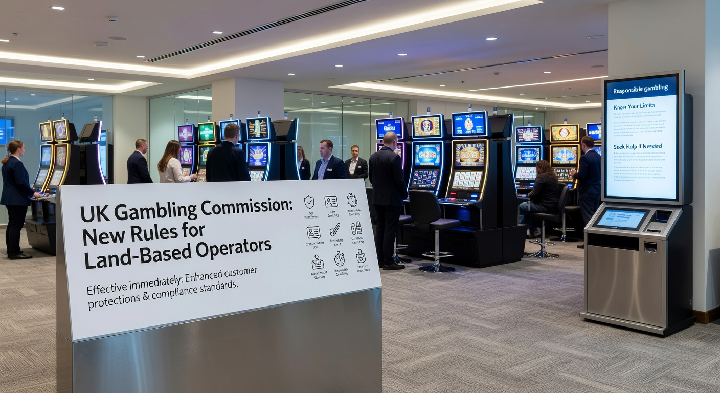Close-up of a gaming machine display showing error codes and warning lights, representing non-compliant equipment targeted by the new regulations