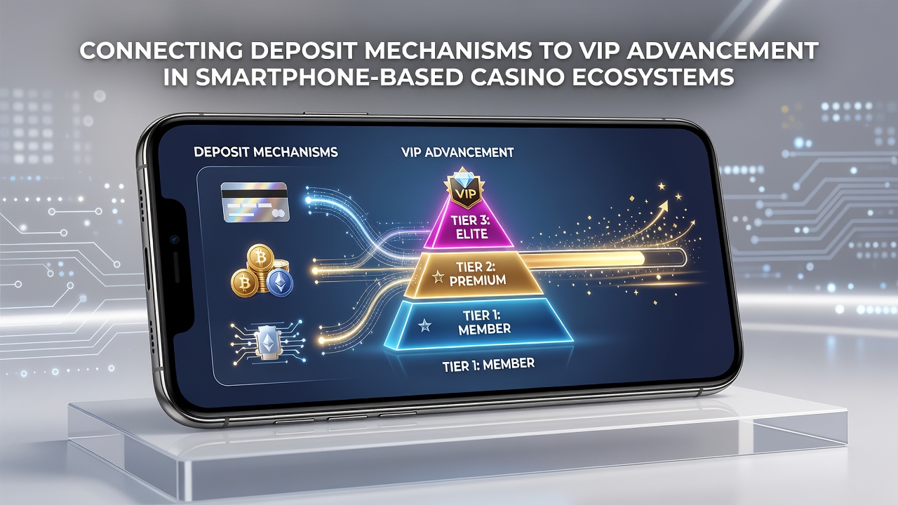 Smartphone screen displaying VIP tier levels with deposit history and point accumulation details