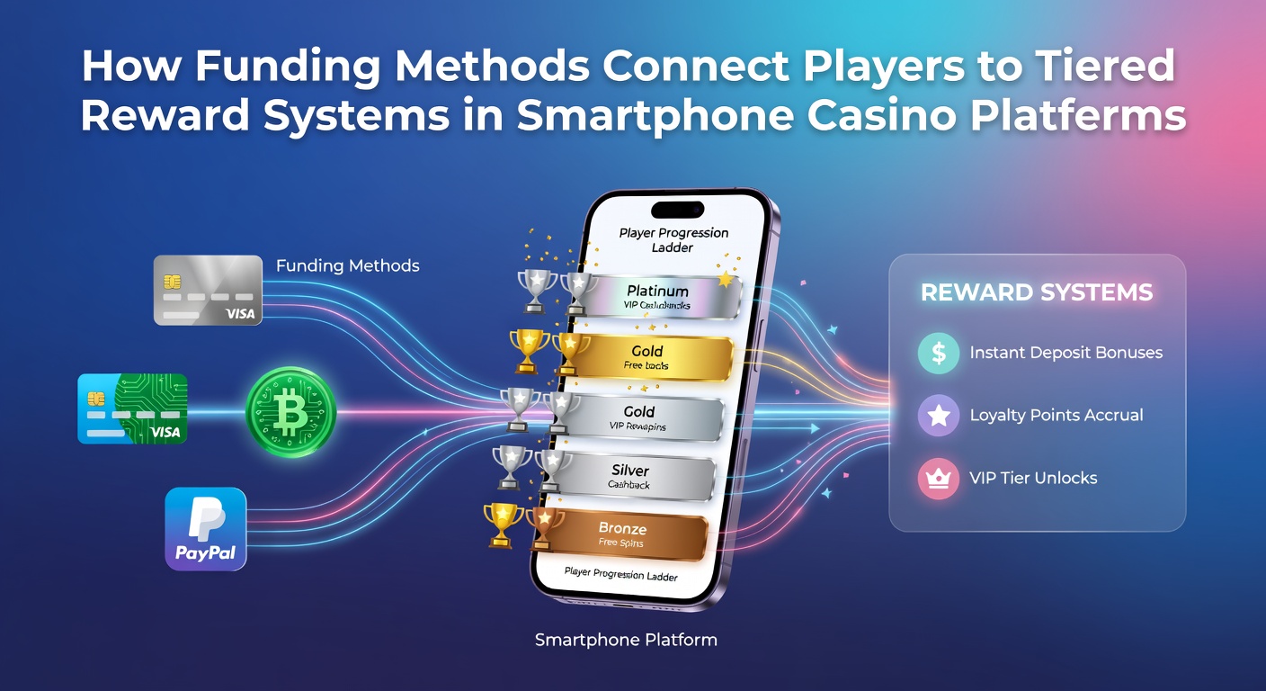 Smartphone displaying casino deposit interface with tiered reward indicators