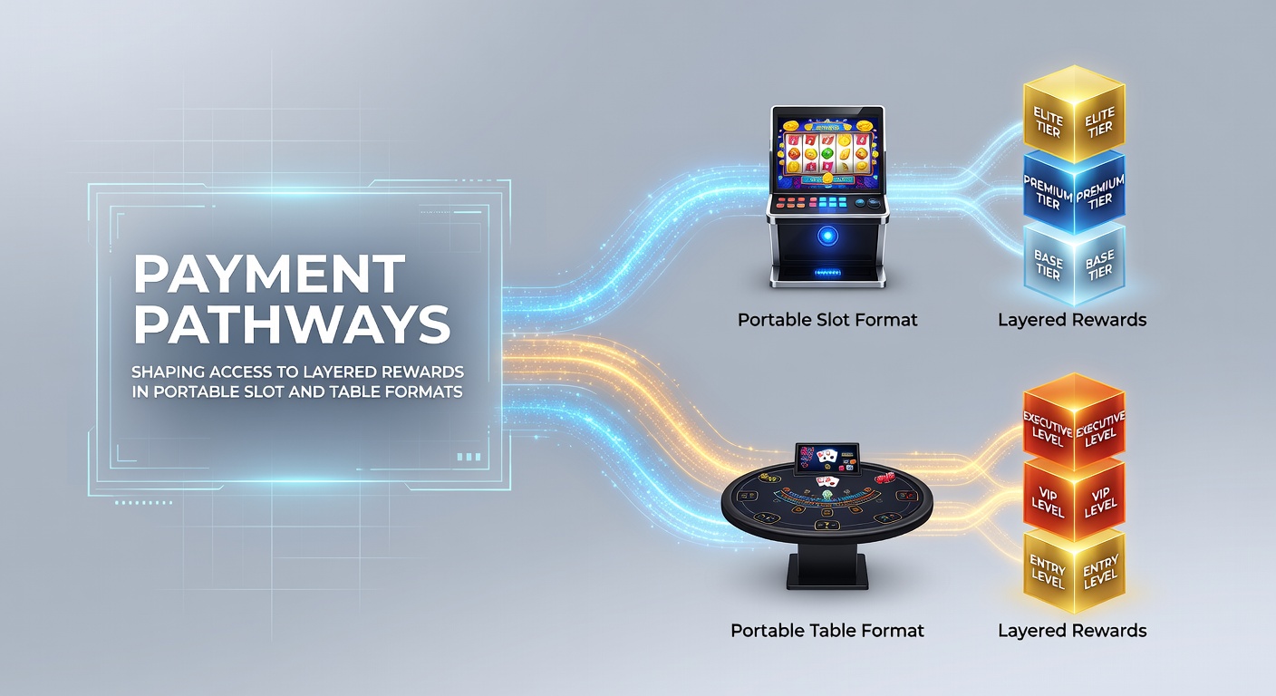 Mobile payment interfaces displaying layered reward structures for slot and table games on portable devices