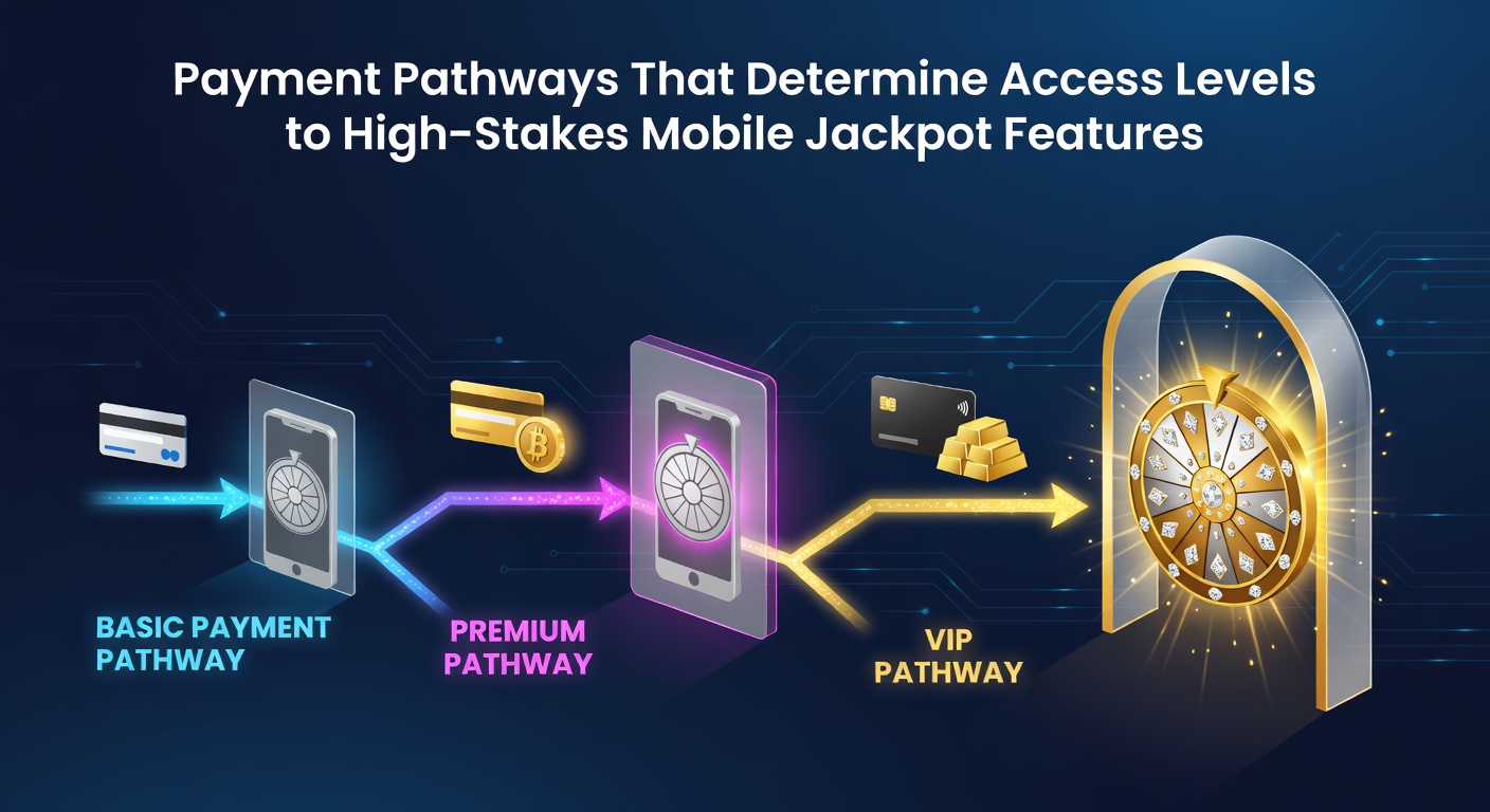 Mobile device displaying various payment options for casino jackpot access including cards and digital wallets