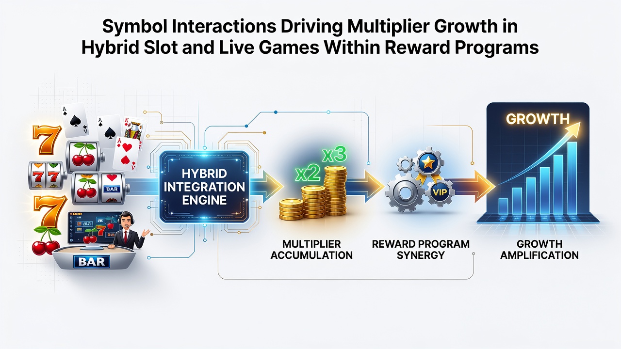 Live dealer table with overlaid slot symbols illustrating multiplier progression in a hybrid reward environment