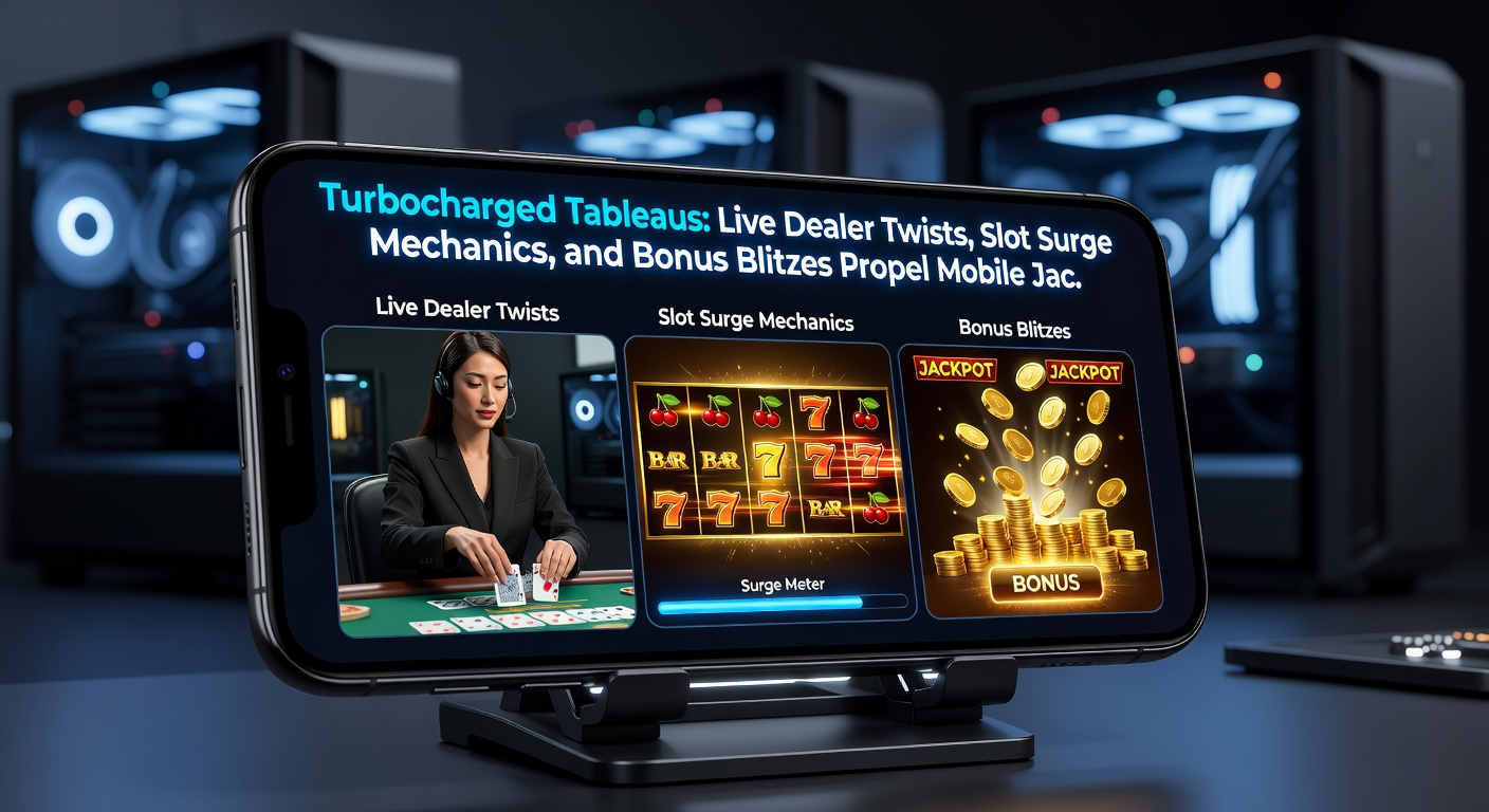 Close-up of a mobile screen displaying exploding bonus symbols, live dealer roulette wheel, and a climbing progressive jackpot counter